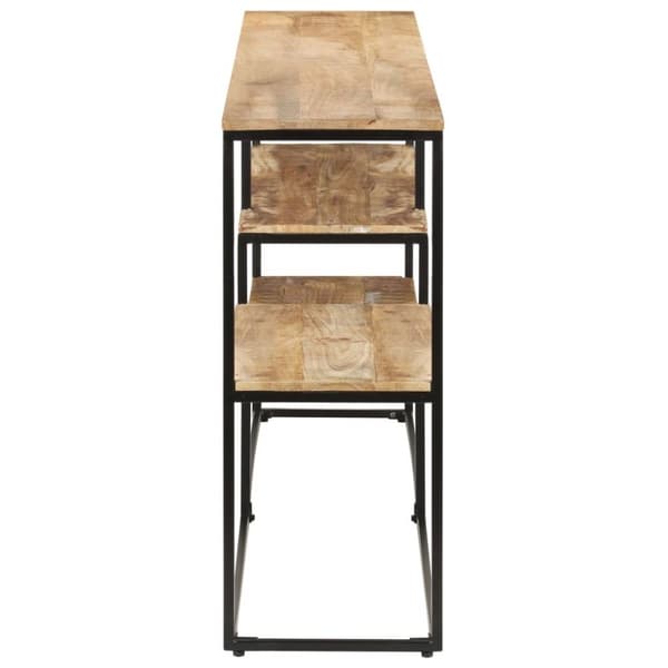 vidaXL Skjenk 150x30x75 cm grovt mangotre