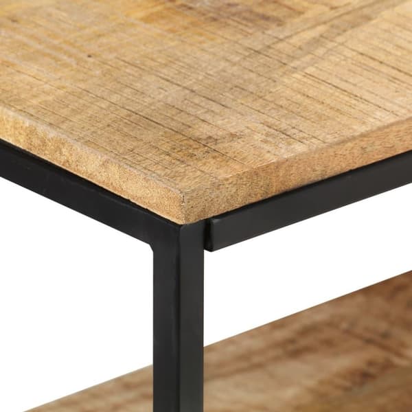 vidaXL Skjenk 150x30x75 cm grovt mangotre