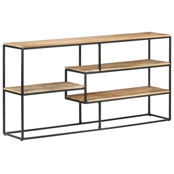 vidaXL Skjenk 150x30x75 cm grovt mangotre