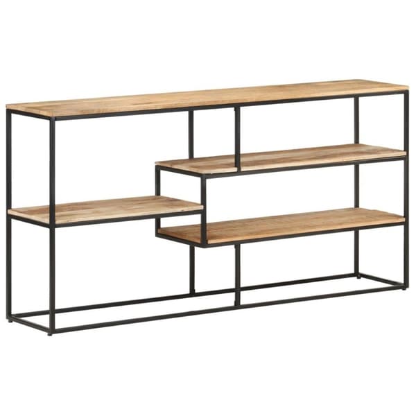 vidaXL Skjenk 150x30x75 cm grovt mangotre