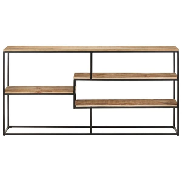vidaXL Skjenk 150x30x75 cm grovt mangotre