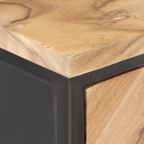 vidaXL Skänk 60x35x70 cm massivt akaciaträ
