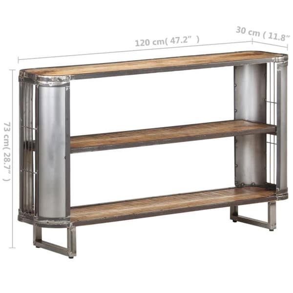 vidaXL skænk 120x30x73 cm massivt mangotræ