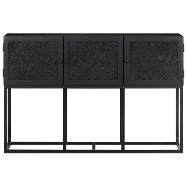 vidaXL Skänk 115x30x76 cm massivt mangoträ