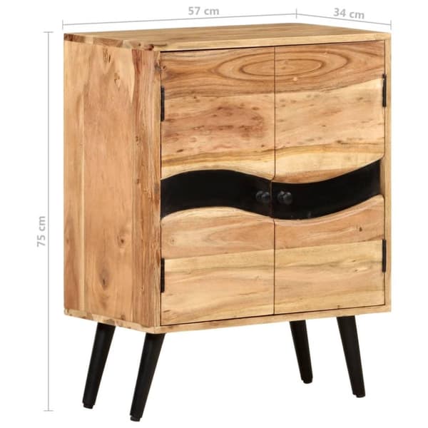 vidaXL Senkki 57x34x75 cm täysi akaasiapuu
