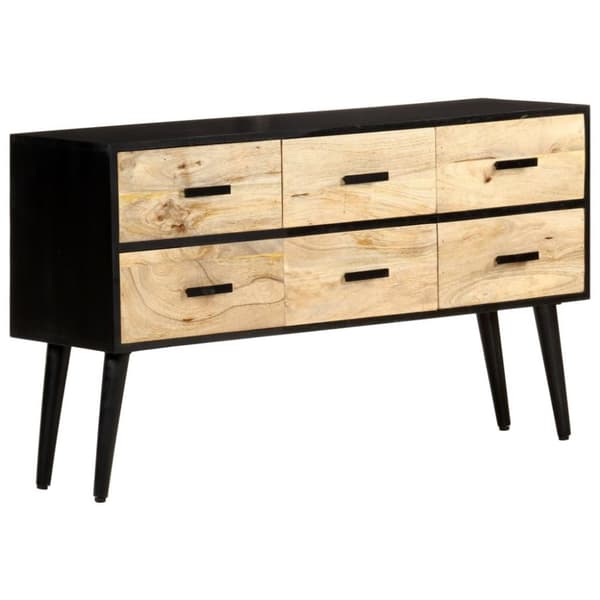 vidaXL Senkki 110x33x64 cm täysi mangopuu