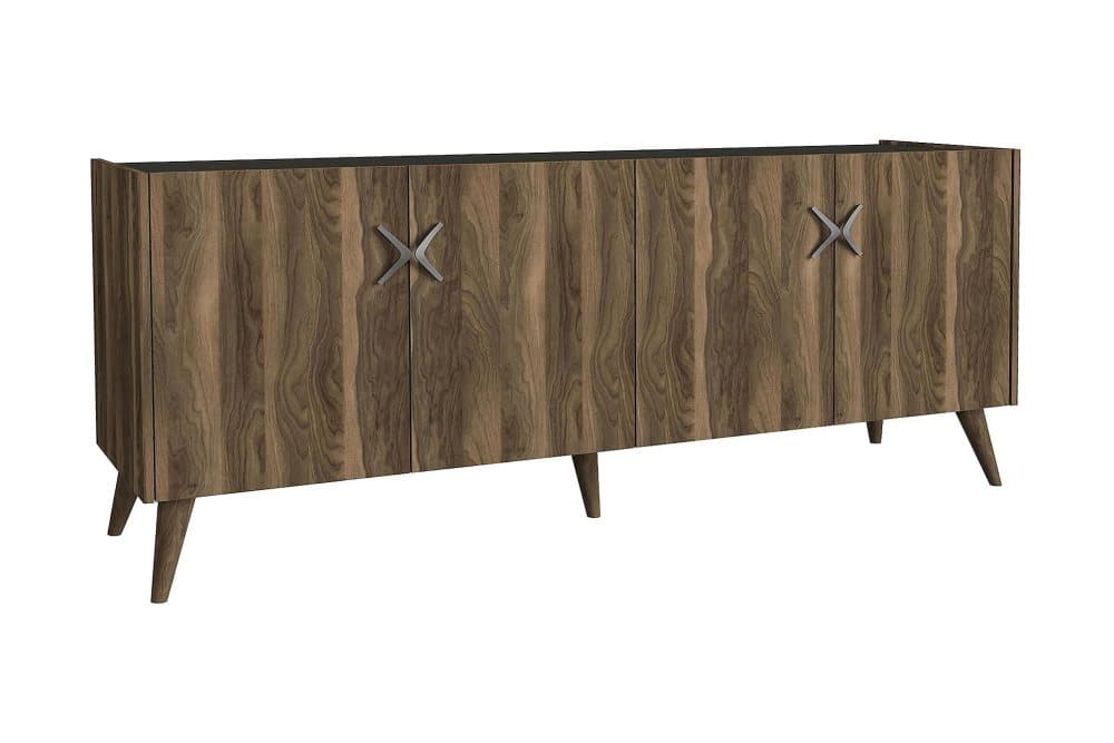 KWITEM Sidobord 184 cm Valnöt/Antracit