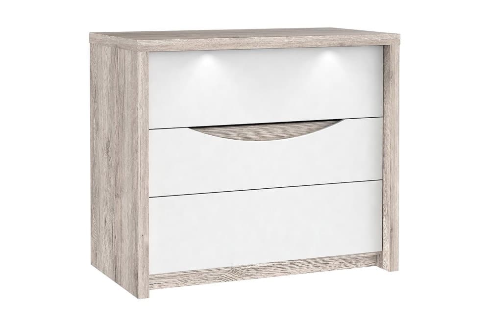 ARIEYANA Skänk 98x84 cm Brun/Vit