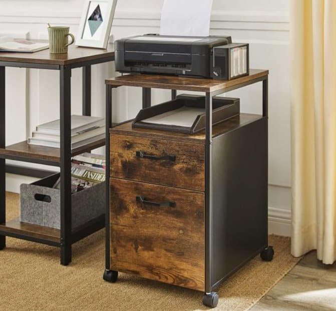 Segenn Industrial - Piedestaler - Roll behållare med Slot - Lådor två - 41 x 45 x 66 cm