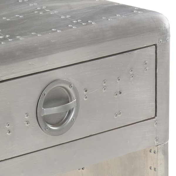 vidaXL Skänk aviatorstil 110x35x75 cm metall