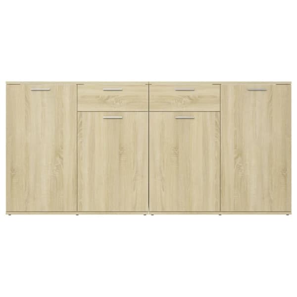 vidaXL Skjenk sonoma eik 160x36x75 cm konstruert tre
