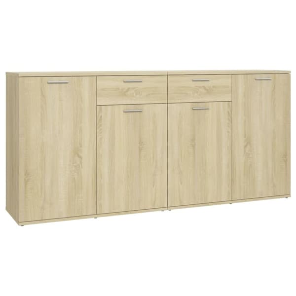 vidaXL Skjenk sonoma eik 160x36x75 cm konstruert tre