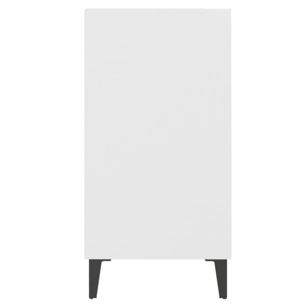 vidaXL Senkki valkoinen 57x35x70 cm lastulevy
