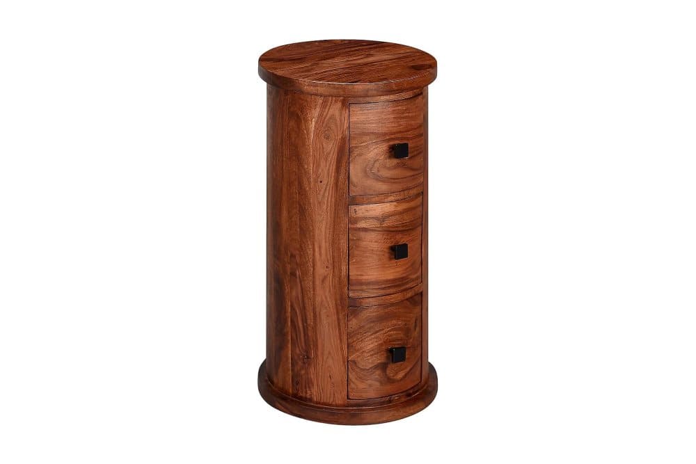 SENECA Sideboard 35 cm 3 Lådor Runt Brun