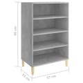 Pikkukuva 6 / 7: vidaXL Senkki betoninharmaa 57x35x90 cm lastulevy