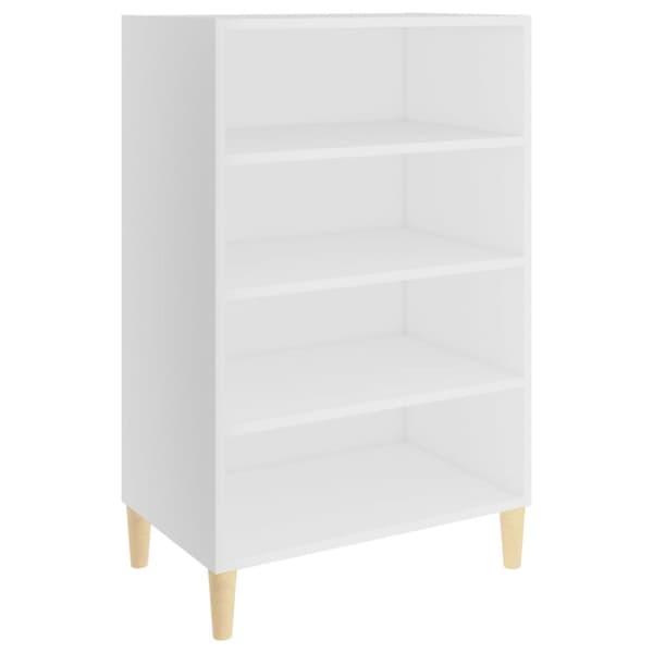 vidaXL Skjenk hvit 57x35x90 cm sponplate