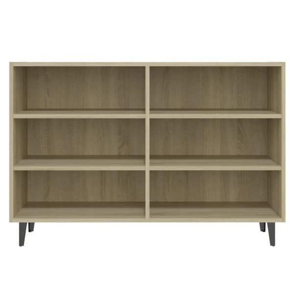 vidaXL Skjenk sonoma eik 103,5x35x70 cm konstruert tre