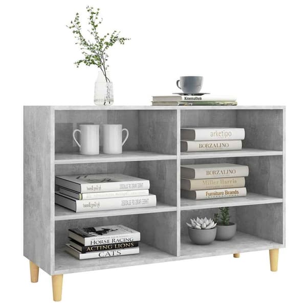 vidaXL Skänk betonggrå 103,5x35x70 cm konstruerat trä