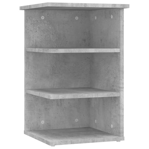 vidaXL Sivukaappi betoninharmaa 35x35x55 cm tekninen puu