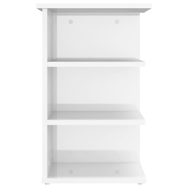 vidaXL Sideskap høyglans hvit 35x35x55 cm konstruert tre