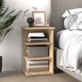 Miniatyrbilde 2 av 9: vidaXL Sideskap sonoma eik 35x35x55 cm konstruert tre