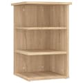 Miniatyrbilde 1 av 9: vidaXL Sideskap sonoma eik 35x35x55 cm konstruert tre