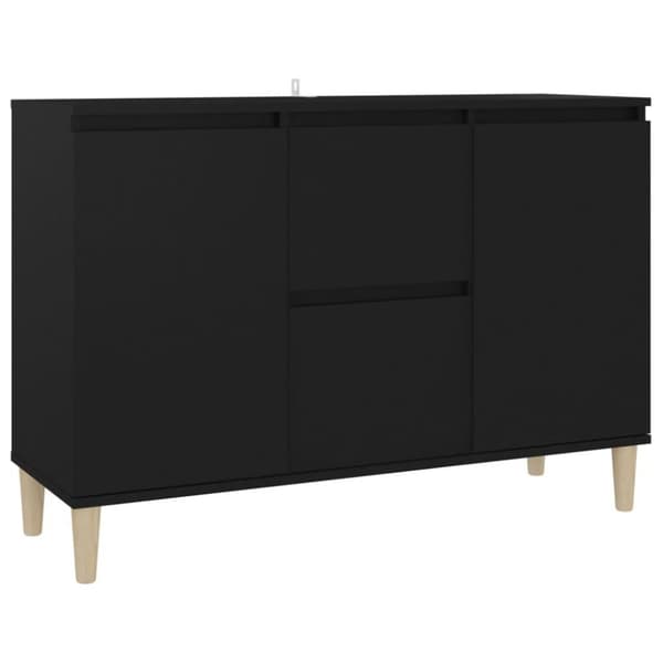 vidaXL Skänk svart 101x35x70 cm konstruerat trä