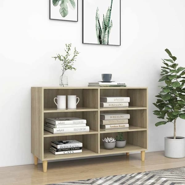 vidaXL skænk 103,5x35x70 cm konstrueret træ sonoma-eg
