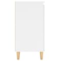 Miniatyrbillede 6 af 9: vidaXL skænk med massive træben 60x35x70 cm spånplade hvid