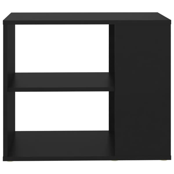 vidaXL sideskab 60x30x50 cm konstrueret træ sort