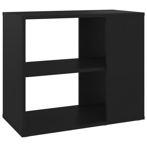 vidaXL Sidoskåp svart 60x30x50 cm konstruerat trä