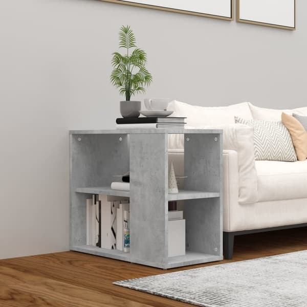 vidaXL sideskab 60x30x50 cm konstrueret træ betongrå