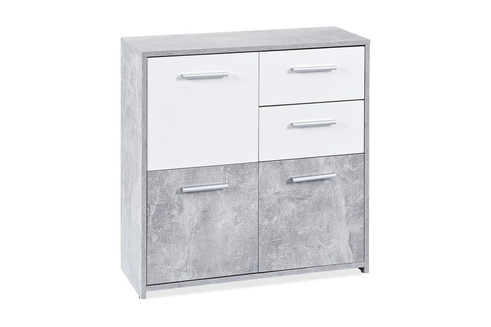 FLAVIUS Sideboard 77 Betong/Vit