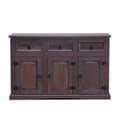 Miniatyrbillede 1 af 10: New Mexico Sideboard med 3 skuffer og 3 låger bredde 132 cm, højde 84 cm kolonial bejdse/voks.