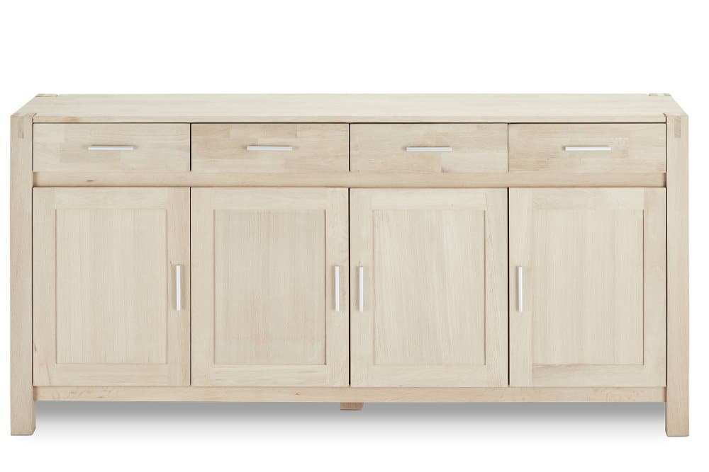 Tolle skänk med 4 dörrar och 4 lådor, såpad ek.