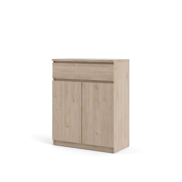 Nada skænk 2 låger og 1 skuffe, Hickory dekor.