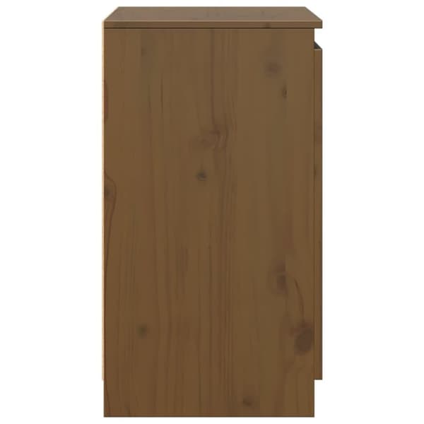 vidaXL Skänk honungsbrun 60x36x65 cm massiv furu