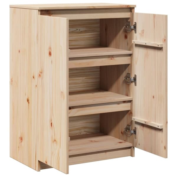 vidaXL Skjenk 60x36x84 cm heltre furu