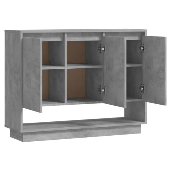 vidaXL Skänk betonggrå 97x31x75 cm spånskiva
