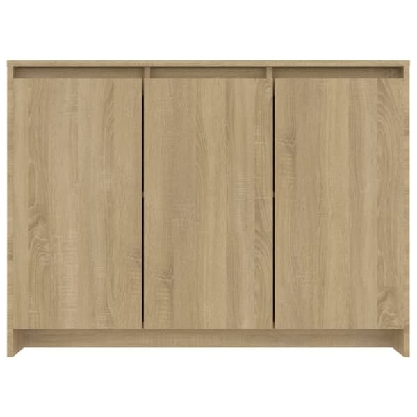 vidaXL Skjenk sonoma eik 102x33x75 cm konstruert tre