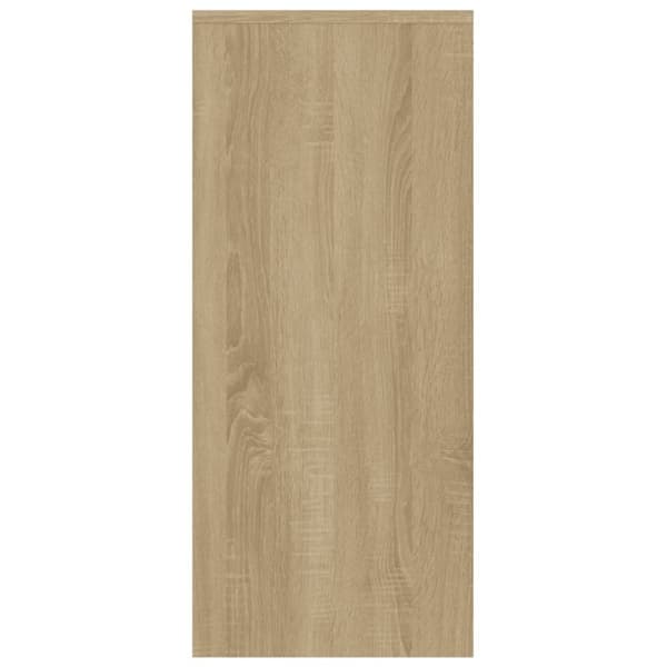 vidaXL Skjenk sonoma eik 102x33x75 cm konstruert tre