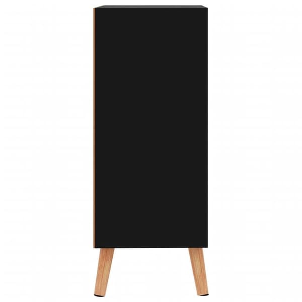 vidaXL Senkki korkeakiilto musta 60x30x72 cm tekninen puu