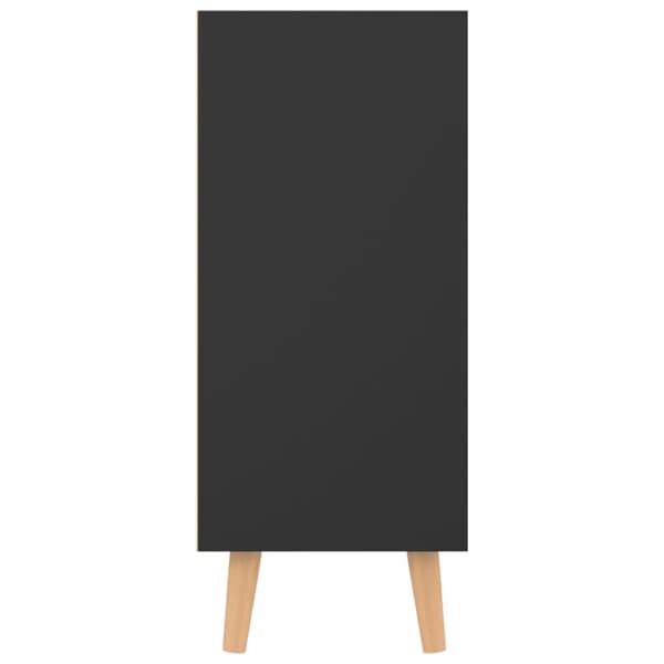 vidaXL skænk 90x30x72 cm konstrueret træ sort højglans