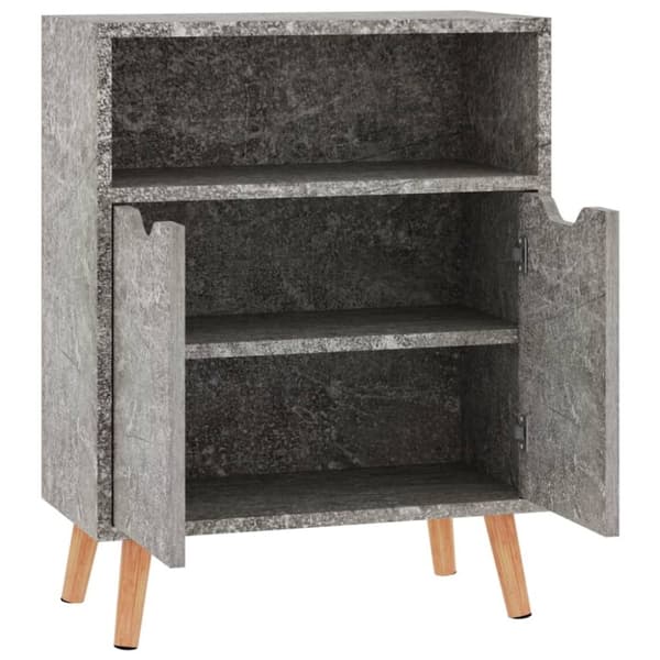 vidaXL Skjenk betonggrå 60x30x72 cm konstruert tre