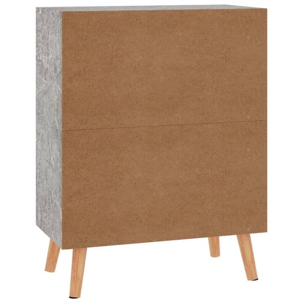 vidaXL Skjenk betonggrå 60x30x72 cm konstruert tre