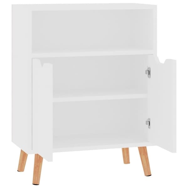 vidaXL Skjenk hvit 60x30x72 cm konstruert tre