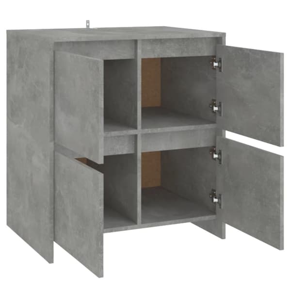vidaXL Skänk betonggrå 70x41x75 cm spånskiva