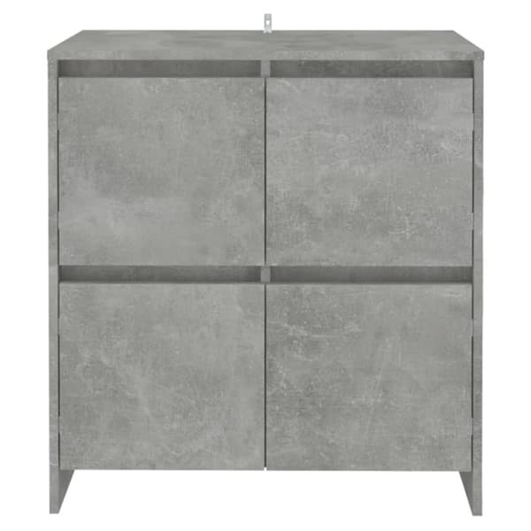 vidaXL Skänk 2 st betonggrå 70x41x75 cm spånskiva