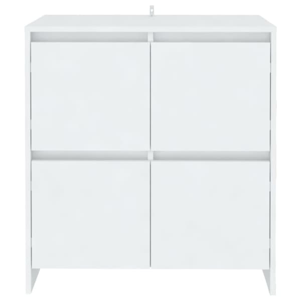 vidaXL Skjenker 2 stk hvit 70x41x75 cm sponplate