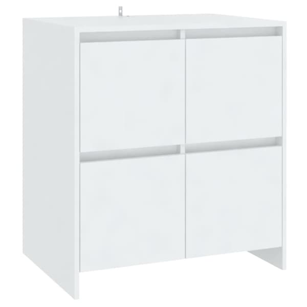 vidaXL Skjenker 2 stk hvit 70x41x75 cm sponplate